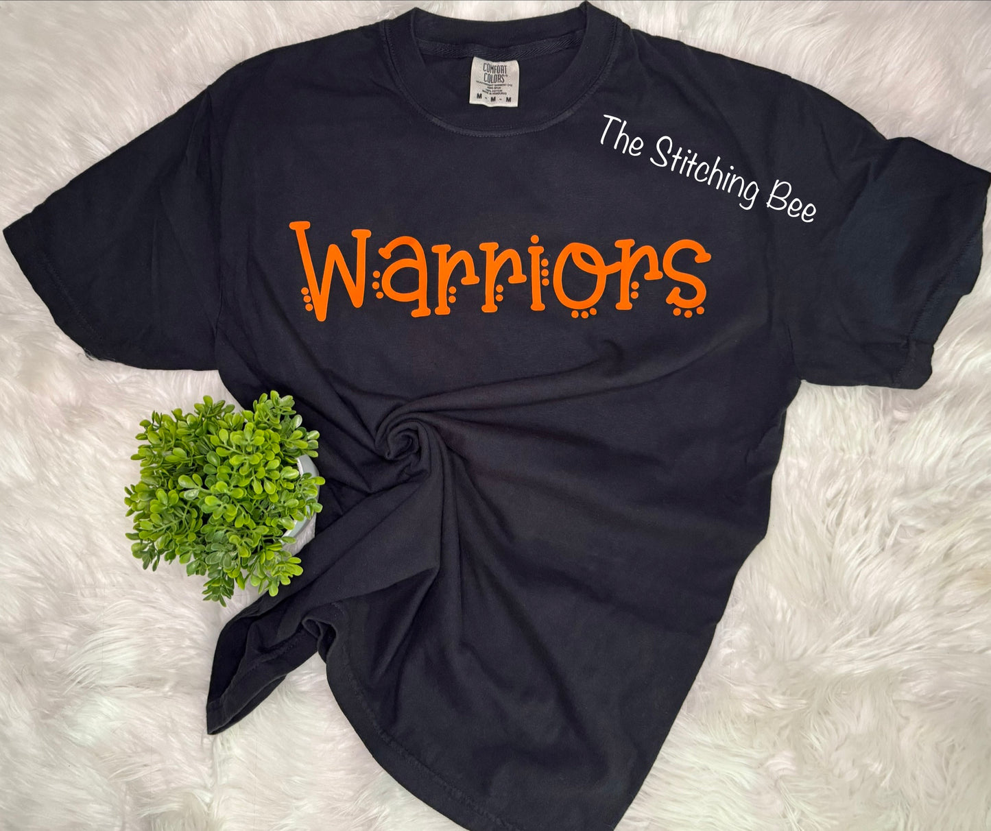 Warriors shirt on Comfort Colors