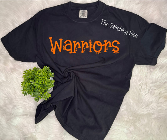 Warriors shirt on Comfort Colors