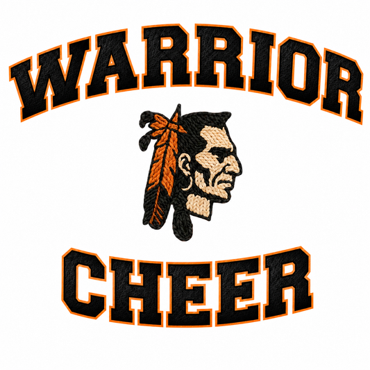 Chilhowie Warriors Cheer tote🧡🖤