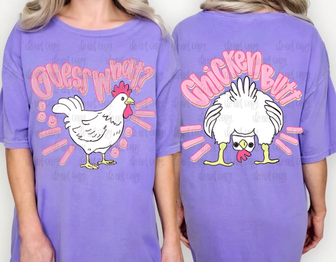 Guess what? Chicken Butt youth shirt
