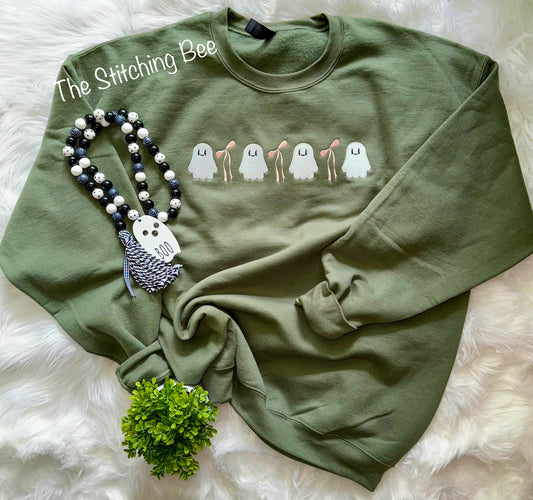 Boo-tifully Cozy Ghost Sweatshirt 👻🎀