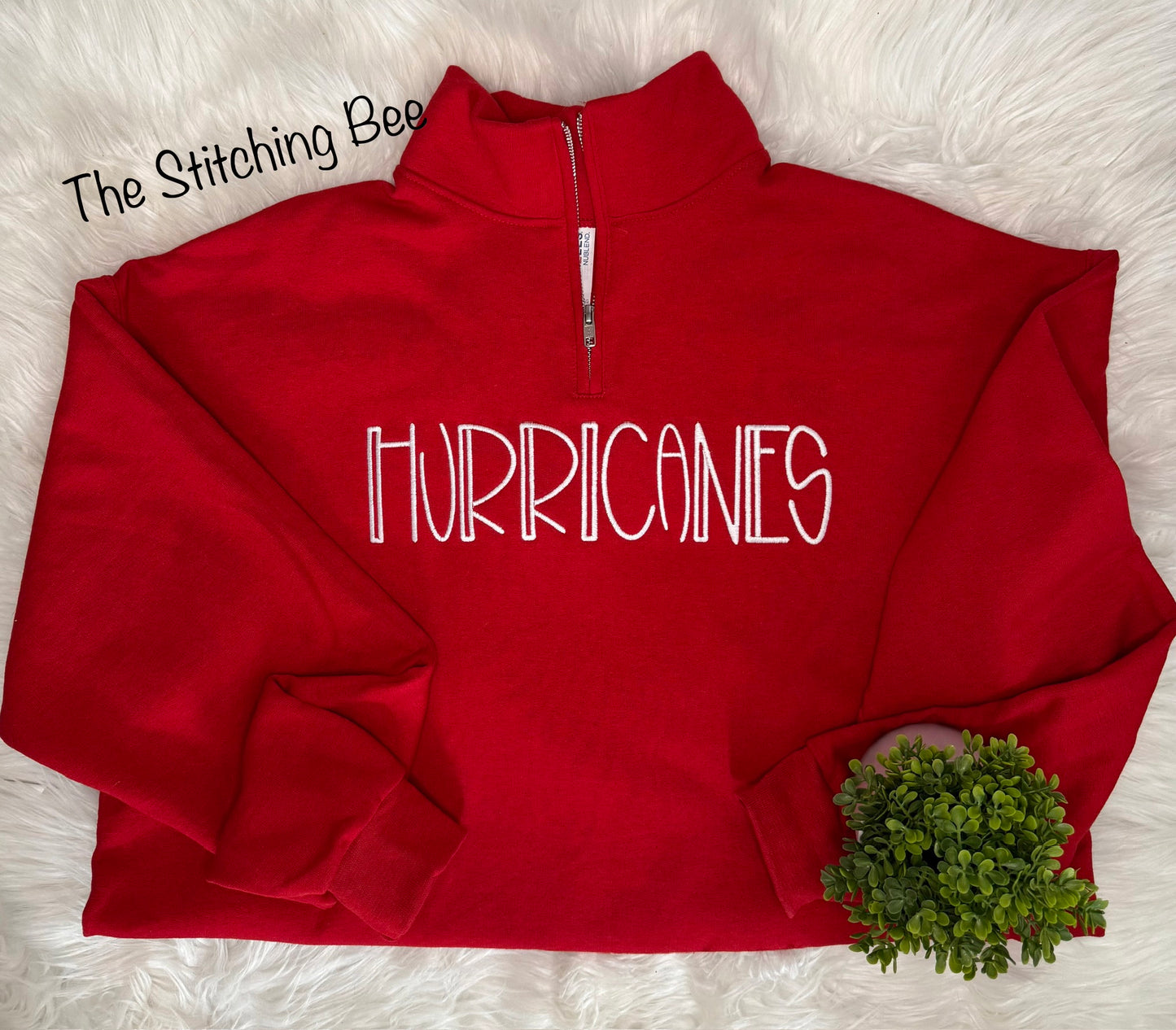Hurricanes embroidered 1/4 zip pullover