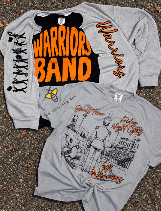 Warriors small town football nights on comfort colors