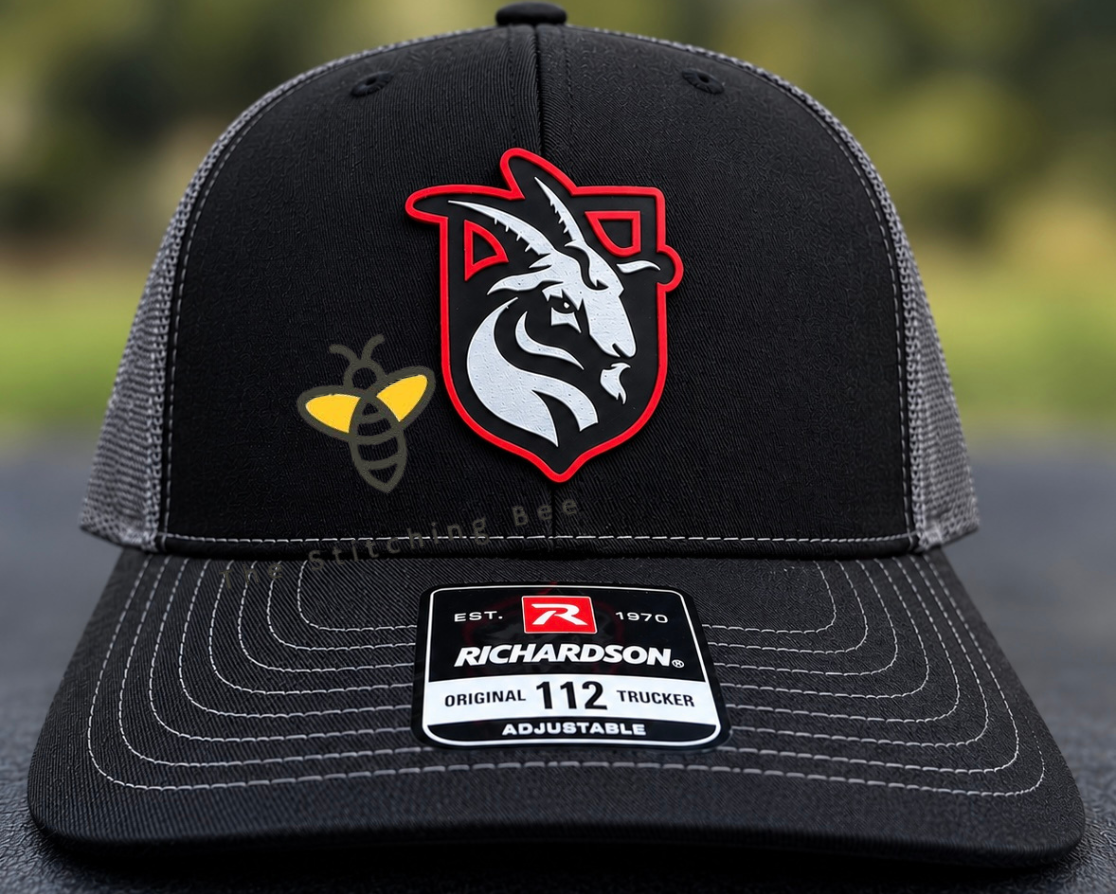 Marion Hurricanes goat patch hat on Richardson