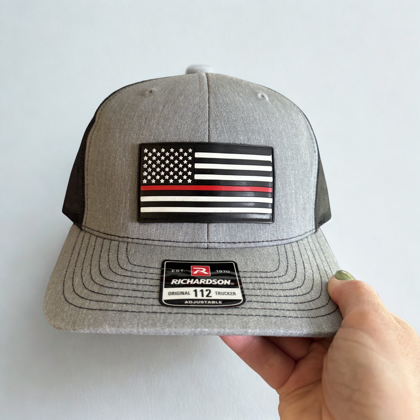 Firefighters Thin Red Line hat on Richardson