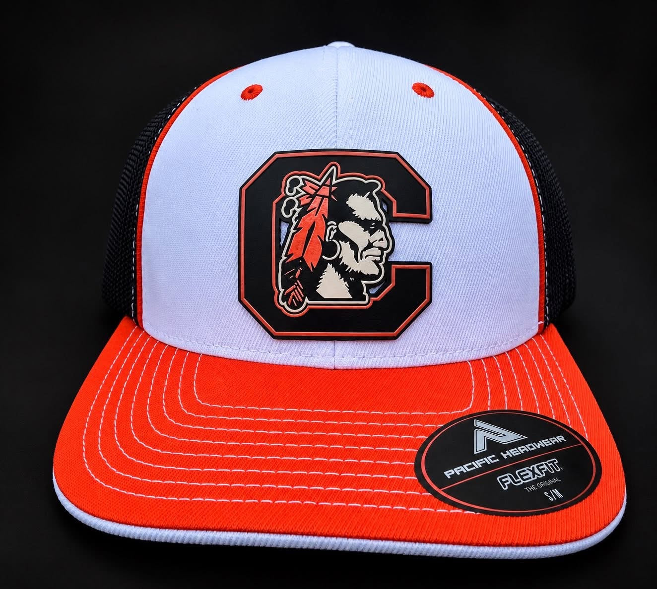 Chilhowie Warriors patch on Pacific flex fit