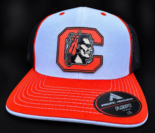 Chilhowie Warriors patch on Pacific flex fit