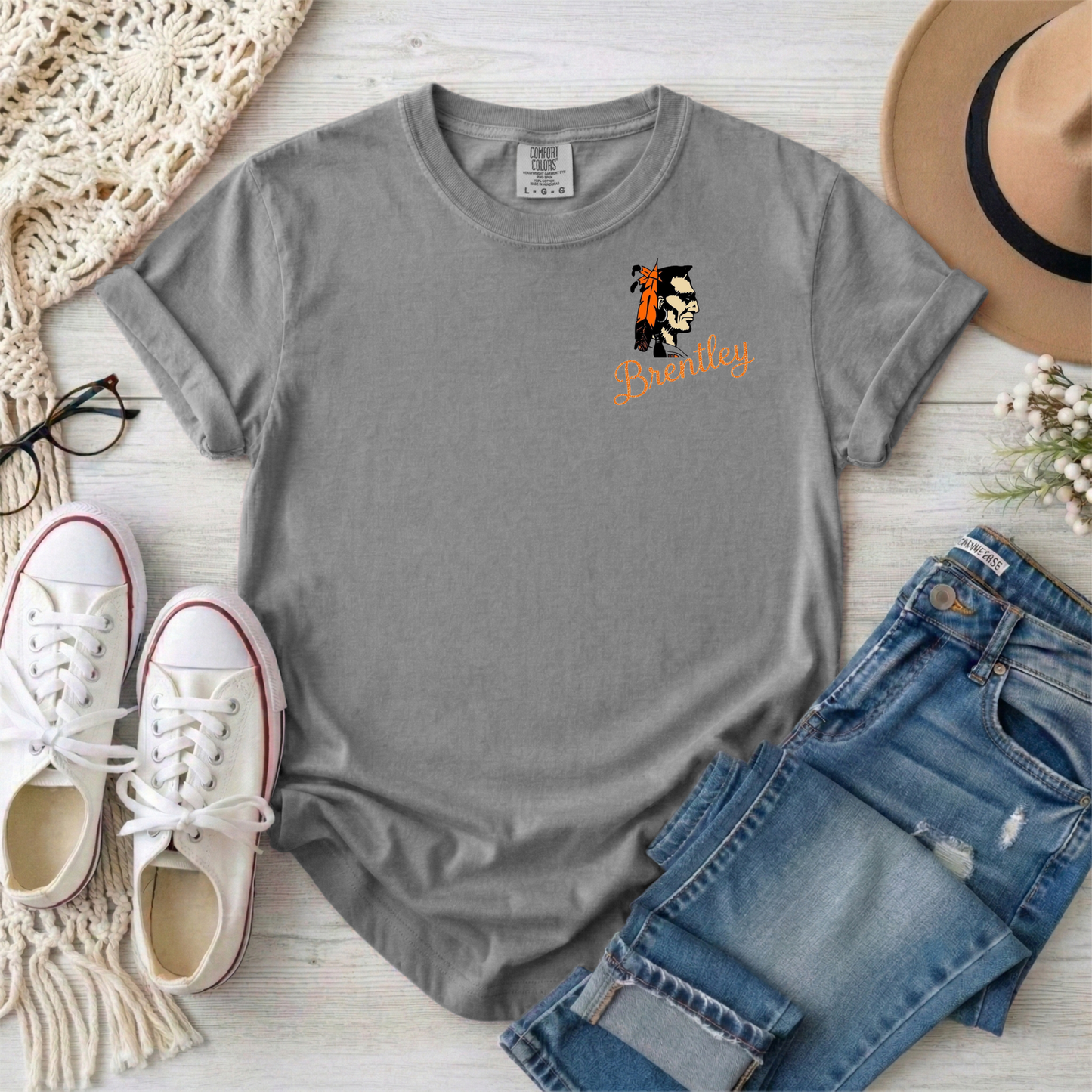 Warriors cheer mom tshirt🧡🖤