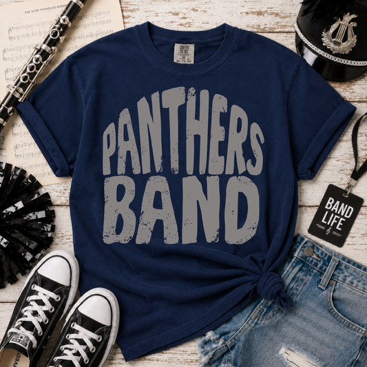 Panthers band tees on Comfort Colors