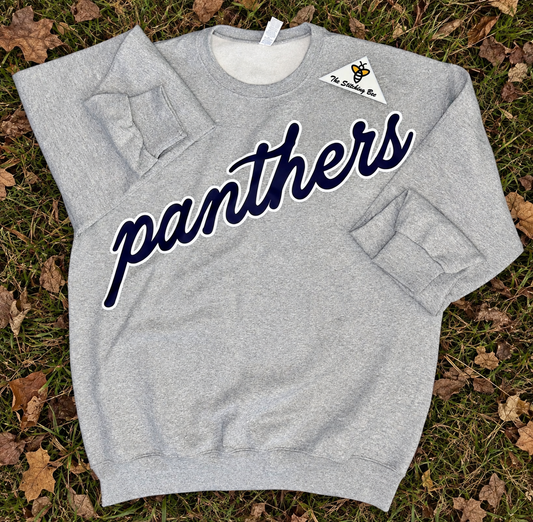 Panthers script sweatshirt