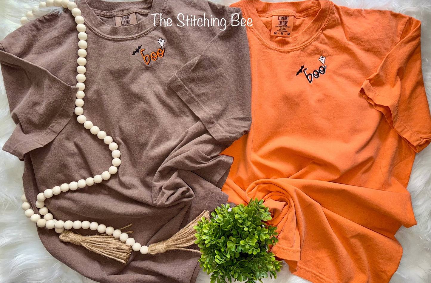 Boo embroidered Halloween T-shirt