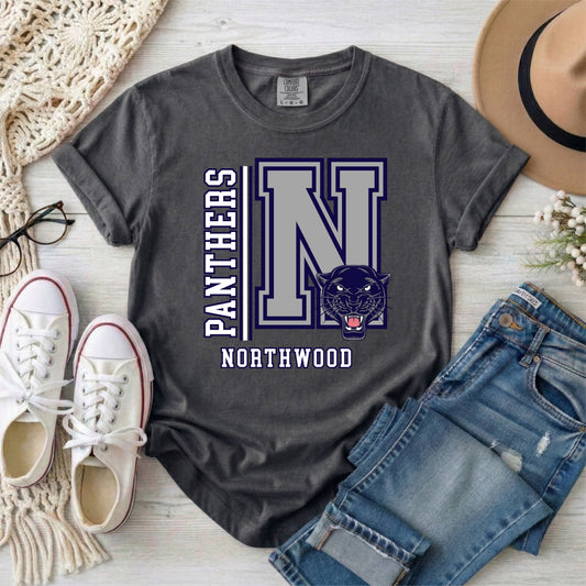Northwood Panthers N on Comfort Colors